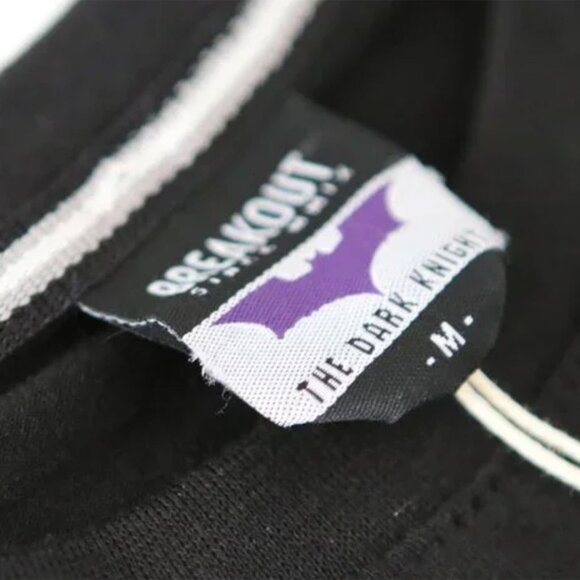 Batman Dark Knight 100% Cotton T-Shirt Black Top Lightweight DC Comics Logo Tee - Picture 4 of 7